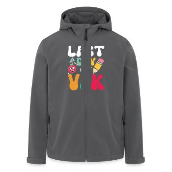 Dernier jour de vpk - Veste softshell homme en polyester recyclé Stanley/Stella - charbon - Devant - AI Model Male 185 light (185cm)