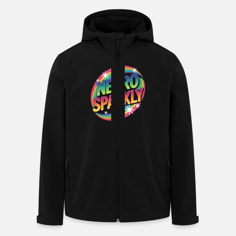 Neuro Sparkly - Men’s Recycled Softshell Jacket by Stanley/Stella - black