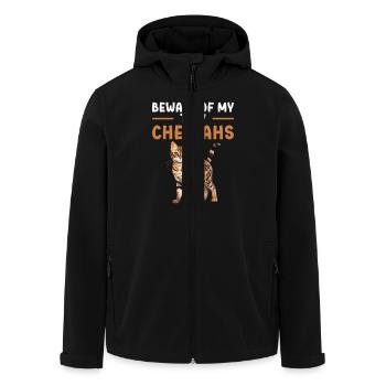 Attention à mes petits guépards - Veste softshell homme en polyester recyclé Stanley/Stella - noir - Devant - AI Model Male 185 light (185cm)