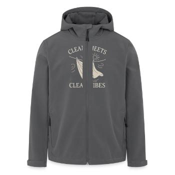 Linge propre - Amateurs de parfums Vêtements frais - Veste softshell homme en polyester recyclé Stanley/Stella - charbon - Devant - AI Model Male 185 light (185cm)