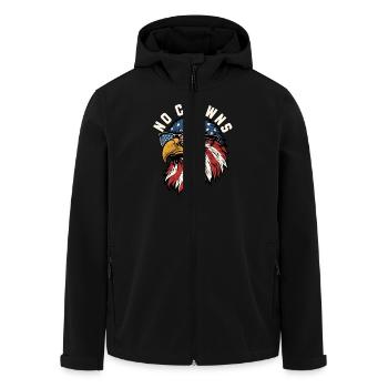No Crowns Just Presidents Eagle No King - Recycelte Männer Softshell-Jacke von Stanley/Stella - Schwarz - Vorne - AI Model Male 185 light (185cm)