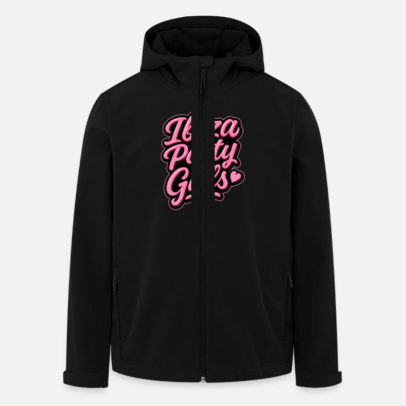 Fêtardes d’Ibiza - Veste softshell homme en polyester recyclé Stanley/Stella - noir