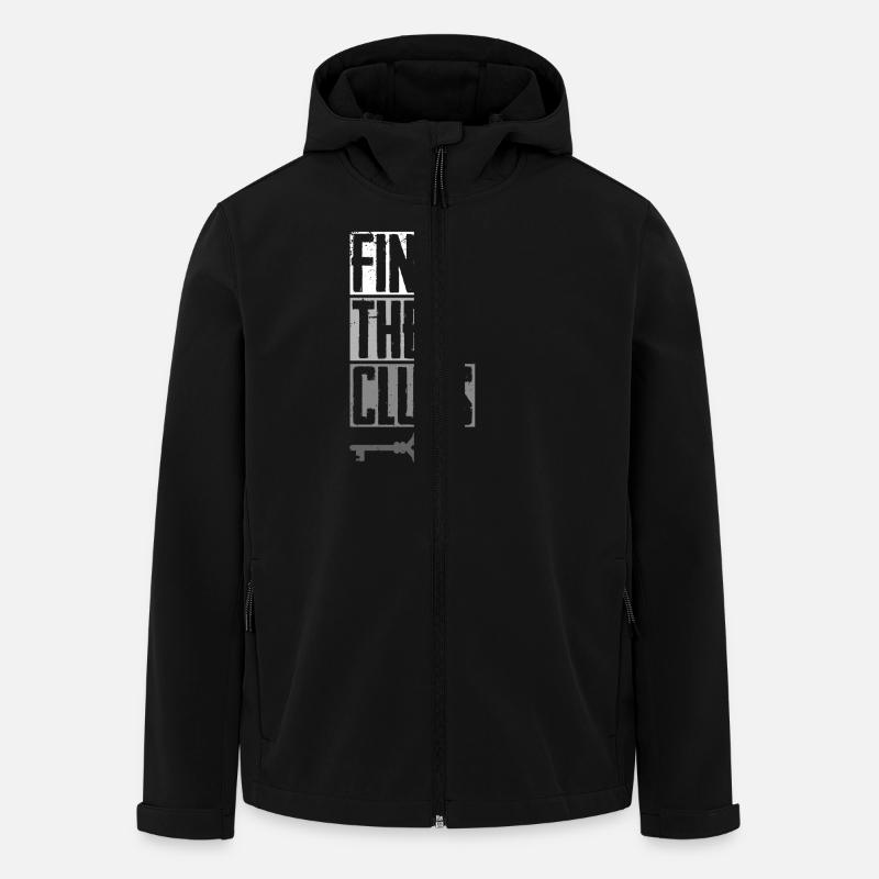 Escape Room Trouver les indices - Veste softshell homme en polyester recyclé Stanley/Stella - noir