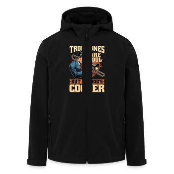 Les trombones sont de la musique classique cool - Veste softshell homme en polyester recyclé Stanley/Stella - noir - Devant - AI Model Male 185 light (185cm)