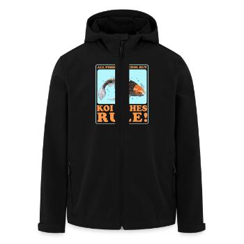 Koi Fish Koi Nishikigoi Gift - Men’s Recycled Softshell Jacket by Stanley/Stella - black - Front - AI Model Male 185 light (185cm)