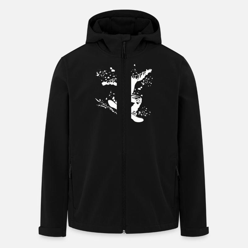 Snowboarder Snowboarding Snowboard - Veste softshell homme en polyester recyclé Stanley/Stella - noir
