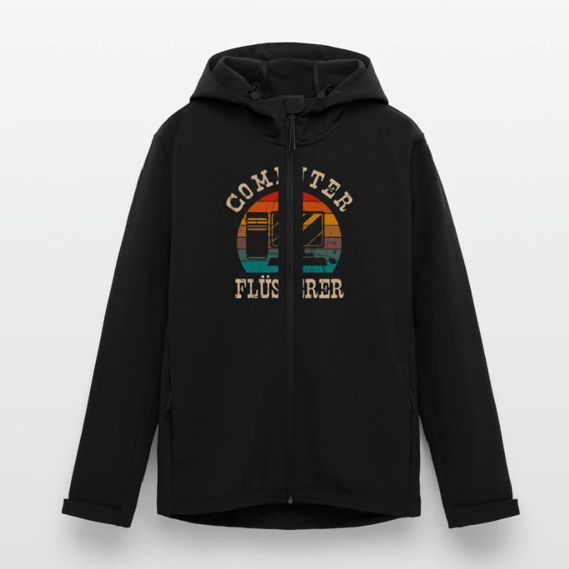 Computer Flüsterer Retro Gamer Nerd Programmierer Recycelte Männer Softshell-Jacke von Stanley/Stella