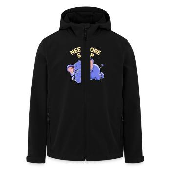 Niedlicher Schlafender Elefant Sucht Mehr Schlaf - Recycelte Männer Softshell-Jacke von Stanley/Stella - Schwarz - Vorne - AI Model Male 185 light (185cm)