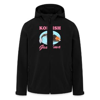 Koi Fish Grandma Koi Nishikigoi Gift - Men’s Recycled Softshell Jacket by Stanley/Stella - black - Front - AI Model Male 185 light (185cm)