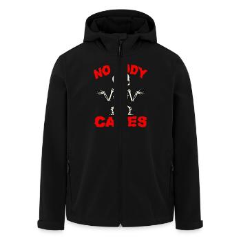 NO BODY CARES - CADEAU D’HALLOWEEN - Veste softshell homme en polyester recyclé Stanley/Stella - noir - Devant - AI Model Male 185 light (185cm)