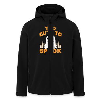 TROP MIGNON POUR ÊTRE EFFRAYÉ - CADEAU D’HALLOWEEN - Veste softshell homme en polyester recyclé Stanley/Stella - noir - Devant - AI Model Male 185 light (185cm)