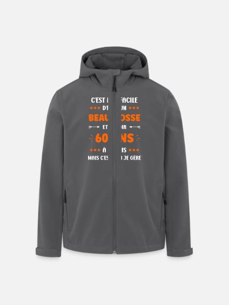 60 ANS - Veste softshell homme en polyester recyclé Stanley/Stella - noir