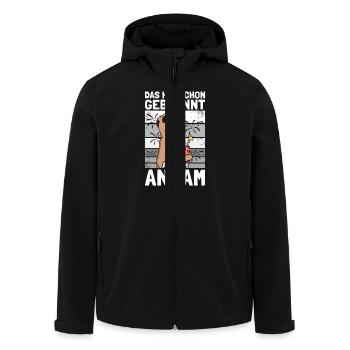 Hat schon gebrannt Pyrotechniker Böllern Feuerwerk - Recycelte Männer Softshell-Jacke von Stanley/Stella - Schwarz - Vorne - AI Model Male 185 light (185cm)