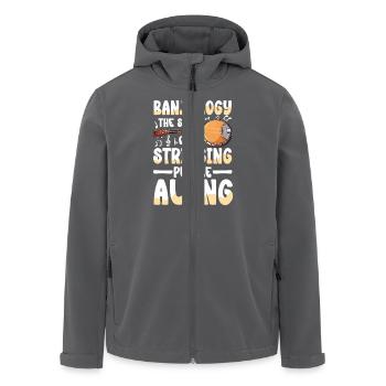 Banjologie: Die Kunst Der Saitenmusik Mit Banjo - Recycelte Männer Softshell-Jacke von Stanley/Stella - Anthrazit - Vorne - AI Model Male 185 light (185cm)