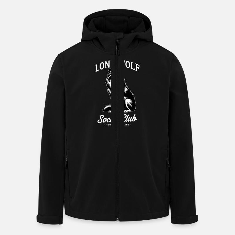 Wolf - Recycelte Männer Softshell-Jacke von Stanley/Stella - Schwarz