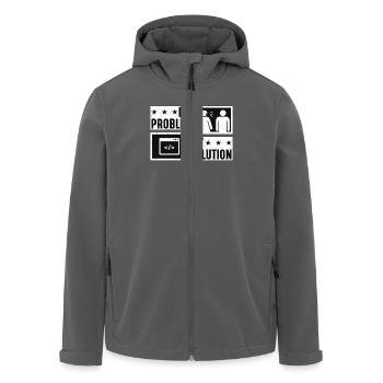 Online Coder My Problem My Pictogram Dad Developer - Recycelte Männer Softshell-Jacke von Stanley/Stella - Anthrazit - Vorne - AI Model Male 185 light (185cm)