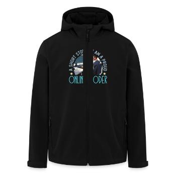 Online Coder A Short Story I Am A Web Developer - Recycelte Männer Softshell-Jacke von Stanley/Stella - Schwarz - Vorne - AI Model Male 185 light (185cm)