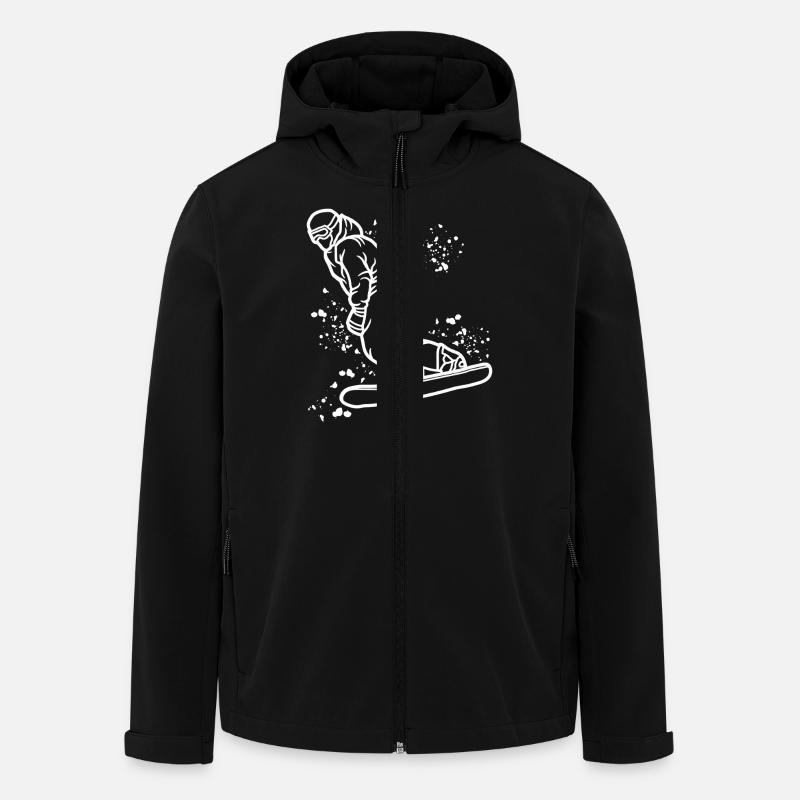 Snowboarder Snowboarding Snowboard - Veste softshell homme en polyester recyclé Stanley/Stella - noir