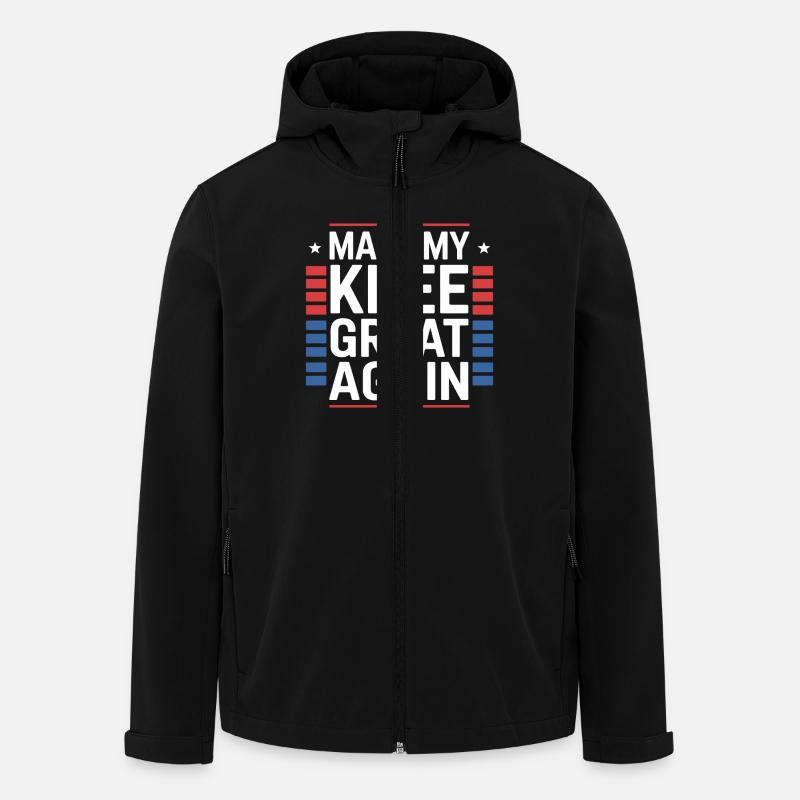 Make My Knee Great Again. Funny Recovery - Recycelte Männer Softshell-Jacke von Stanley/Stella - Schwarz