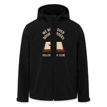 Horror Book Club Creepy Reader Gothic Fiction - Men’s Recycled Softshell Jacket by Stanley/Stella - black - Front - AI Model Male 185 light (185cm)