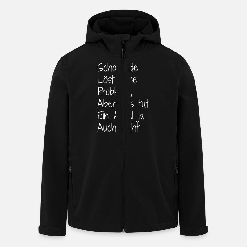 Chocolat et. Pomme - Veste softshell homme en polyester recyclé Stanley/Stella - noir