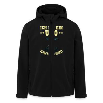 I'm a UFO Ultra Lazy Object Sloth Alien - Men’s Recycled Softshell Jacket by Stanley/Stella - black - Front - AI Model Male 185 light (185cm)