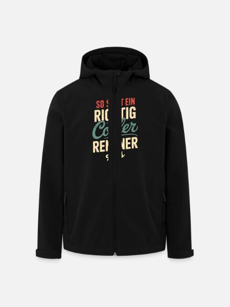 So Sieht Ein Richtig Cooler Rentner Aus - Recycelte Männer Softshell-Jacke von Stanley/Stella - Schwarz
