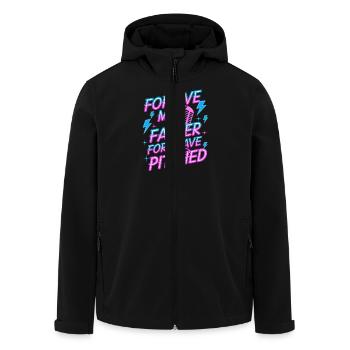 Pardonne-moi Père Baseball Pitcher Flame Design - Veste softshell homme en polyester recyclé Stanley/Stella - noir - Devant - AI Model Male 185 light (185cm)