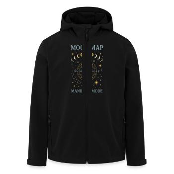 Rituel spirituel du dimanche : Prendre soin de soi - Veste softshell homme en polyester recyclé Stanley/Stella - noir - Devant - AI Model Male 185 light (185cm)