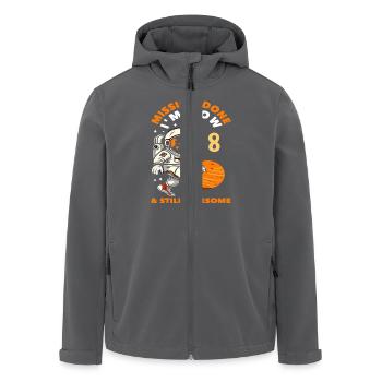 Mission Erfüllt Ich Bin Jetzt 8 Jahre - Recycelte Männer Softshell-Jacke von Stanley/Stella - Anthrazit - Vorne - AI Model Male 185 light (185cm)