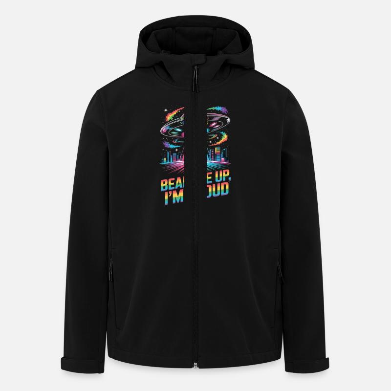 Cool Pride Month Design - Men’s Recycled Softshell Jacket by Stanley/Stella - black