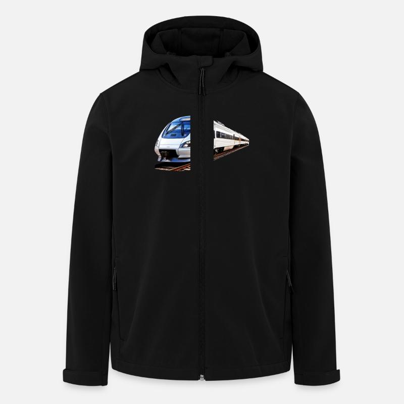 ZUG TRAIN - Recycelte Männer Softshell-Jacke von Stanley/Stella - Schwarz