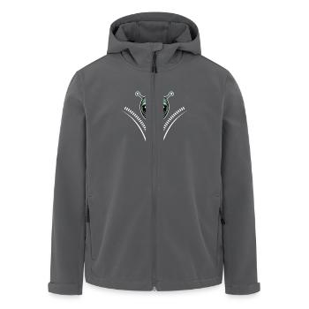 Funny alien with zipper design - Men’s Recycled Softshell Jacket by Stanley/Stella - anthracite - Front - AI Model Male 185 light (185cm)