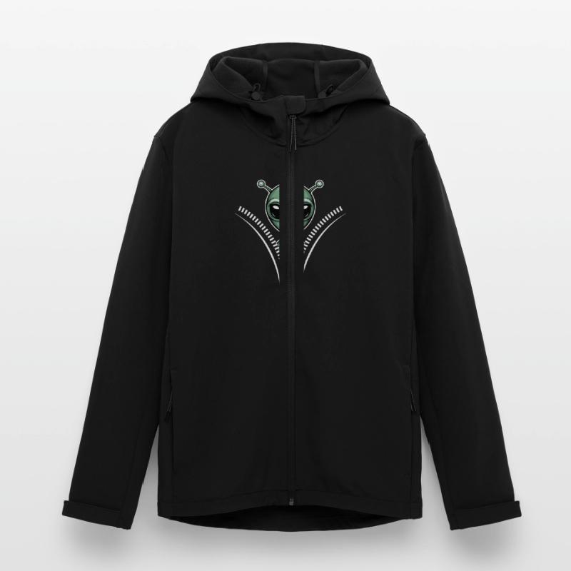 Drôle d’extraterrestre avec conception de fermeture éclair Veste softshell homme en polyester recyclé Stanley/Stella