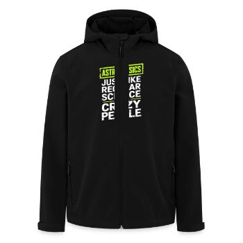 Astrophysicist Astrophysics Astronomy Gift - Men’s Recycled Softshell Jacket by Stanley/Stella - black - Front - AI Model Male 185 light (185cm)