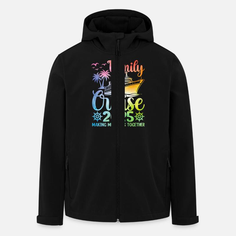 Croisière en famille 2025 - Veste softshell homme en polyester recyclé Stanley/Stella - noir