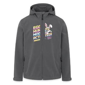 Egg Hunt Mode: Enabled - Easter Bunny Fun for - Men’s Recycled Softshell Jacket by Stanley/Stella - anthracite - Front - AI Model Male 185 light (185cm)