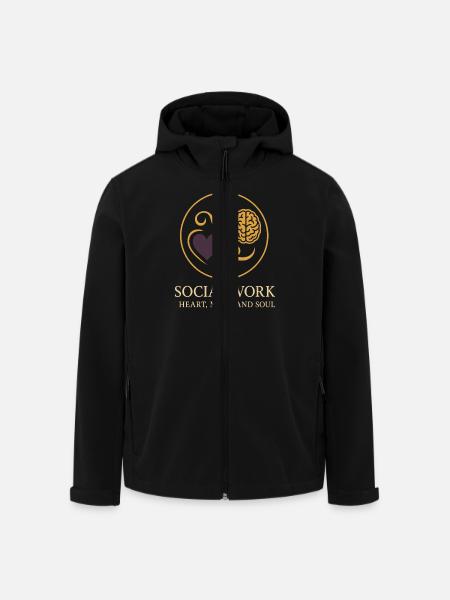L’assistante sociale soutient le - Veste softshell homme en polyester recyclé Stanley/Stella - noir