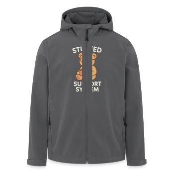 Équipe de soutien émotionnel Inner Child Healing - Veste softshell homme en polyester recyclé Stanley/Stella - noir - Devant - AI Model Male 185 light (185cm)