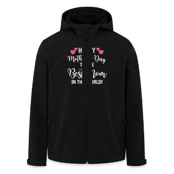 Mama Liebe Muttertag Überraschung - Recycelte Männer Softshell-Jacke von Stanley/Stella - Schwarz - Vorne - AI Model Male 185 light (185cm)