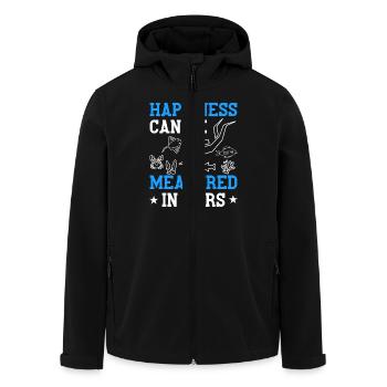Tauchen Spruch für Meeresliebhaber - Recycelte Männer Softshell-Jacke von Stanley/Stella - Schwarz - Vorne - AI Model Male 185 light (185cm)