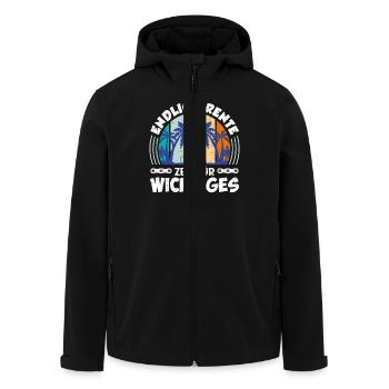 Opa ENDLICH RENTE ZEIT FÜR WICHTIGES Lustiges - Recycelte Männer Softshell-Jacke von Stanley/Stella - Schwarz - Vorne - AI Model Male 185 light (185cm)