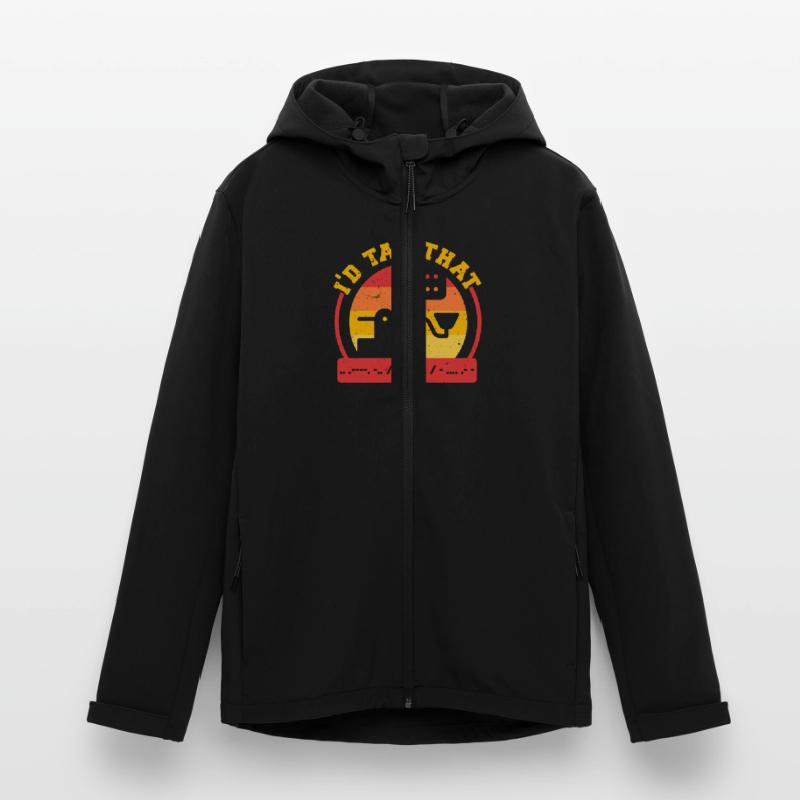 Morsecode Morse Code I'd Tap That Recycelte Männer Softshell-Jacke Discoverer von Stanley/Stella