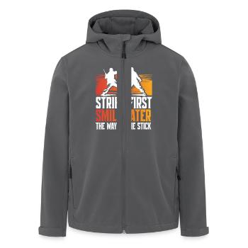Escrima Arnis Martial Arts The Way Of The Stick - Men’s Recycled Softshell Jacket by Stanley/Stella - anthracite - Front - AI Model Male 185 light (185cm)