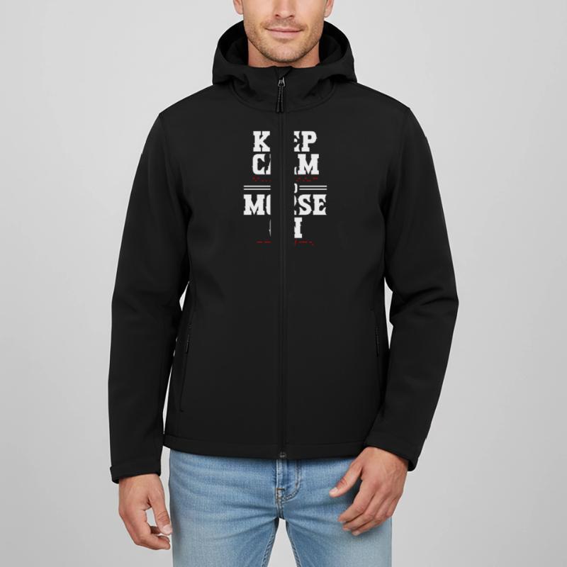 Morsecode Morse Code Keep Calm And Morse On Recycelte Männer Softshell-Jacke von Stanley/Stella