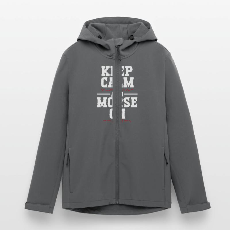 Morsecode Morse Code Keep Calm And Morse On Recycelte Männer Softshell-Jacke Discoverer von Stanley/Stella