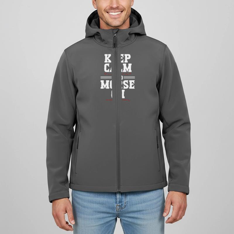Morsecode Morse Code Keep Calm And Morse On Recycelte Männer Softshell-Jacke Discoverer von Stanley/Stella