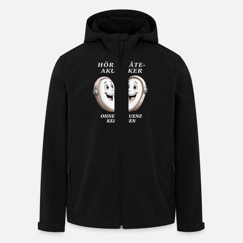 HÖRGERÄTEAKUSTIKER - Recycelte Männer Softshell-Jacke von Stanley/Stella - Schwarz