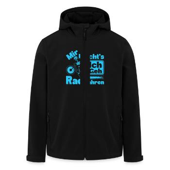 Radfahren MIR REICHT'S ICH GEH RAD FAHREN Lustiges - Recycelte Männer Softshell-Jacke von Stanley/Stella - Schwarz - Vorne - AI Model Male 185 light (185cm)