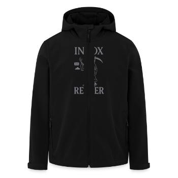 À partir du mode vacances du bureau de Queen Vacation - Veste softshell homme en polyester recyclé Stanley/Stella - noir - Devant - AI Model Male 185 light (185cm)